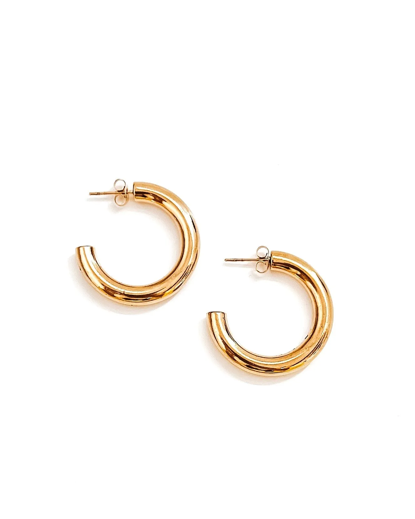 🎁 Ethel Gold Hoop Earrings || Choose Size (100% off)