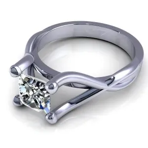 0.35-1.50 CT Princess Cut Diamonds - Solitaire Ring