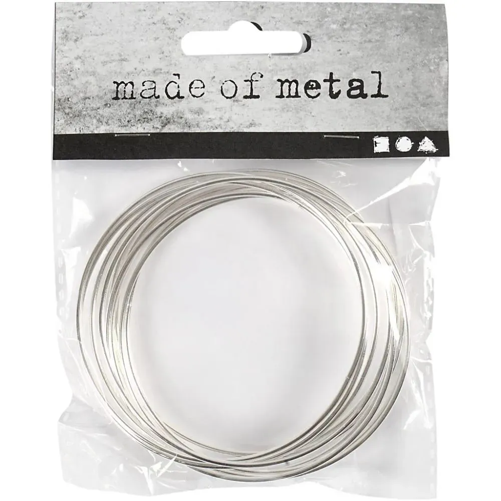 10 x Small 7cm Wire Silver Colour Metal Rings Dreamcatcher Lamp Shade Crafts