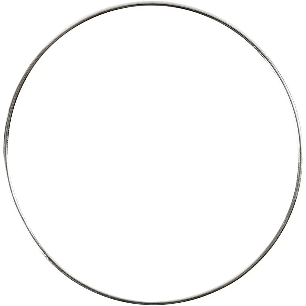 10 x Small 7cm Wire Silver Colour Metal Rings Dreamcatcher Lamp Shade Crafts