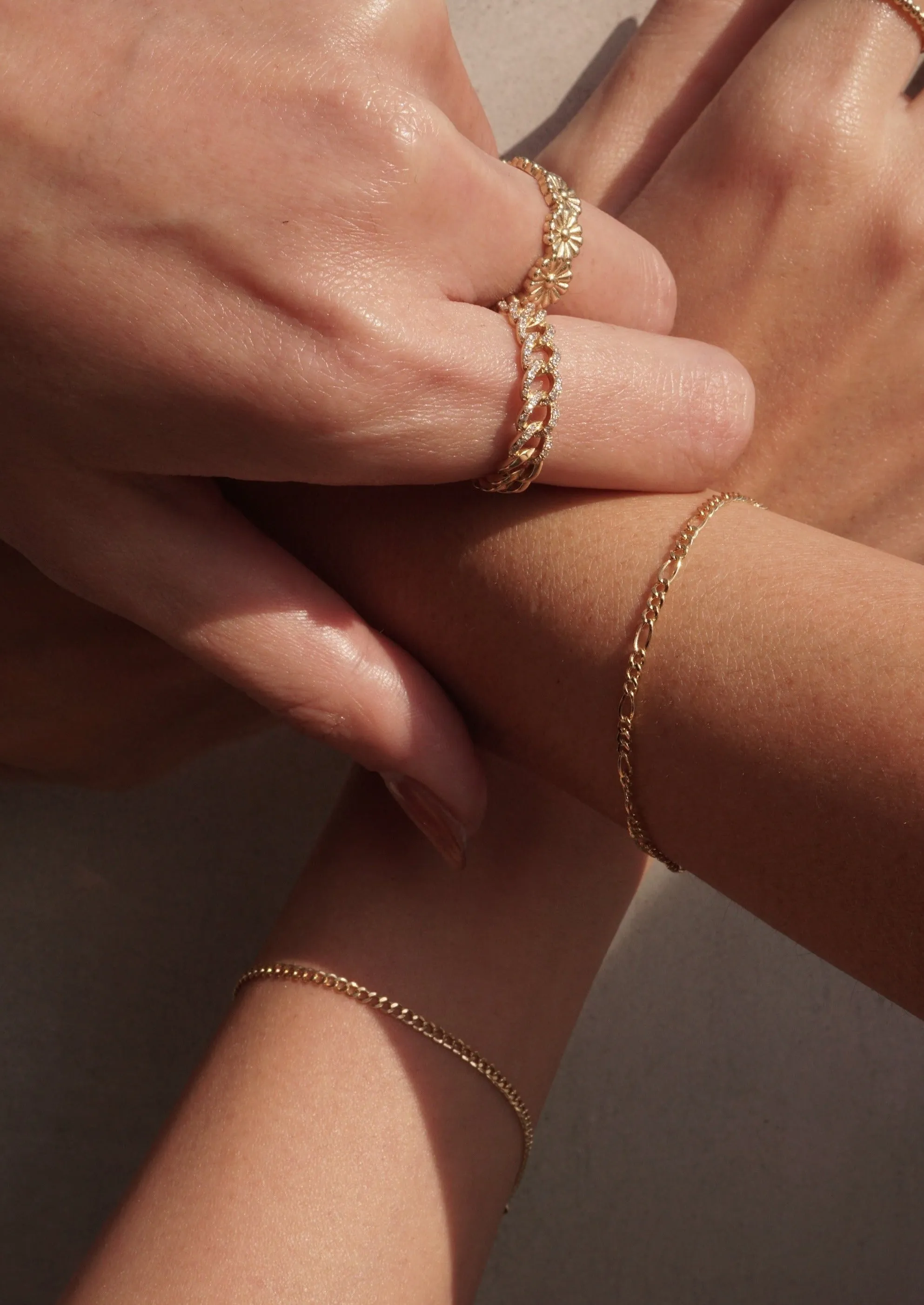 10k Gold Figaro Bracelet