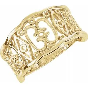 10K Yellow Freeform Remount Ring