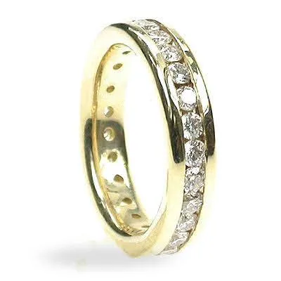 1.30 CT Round Cut Diamonds - Eternity Ring