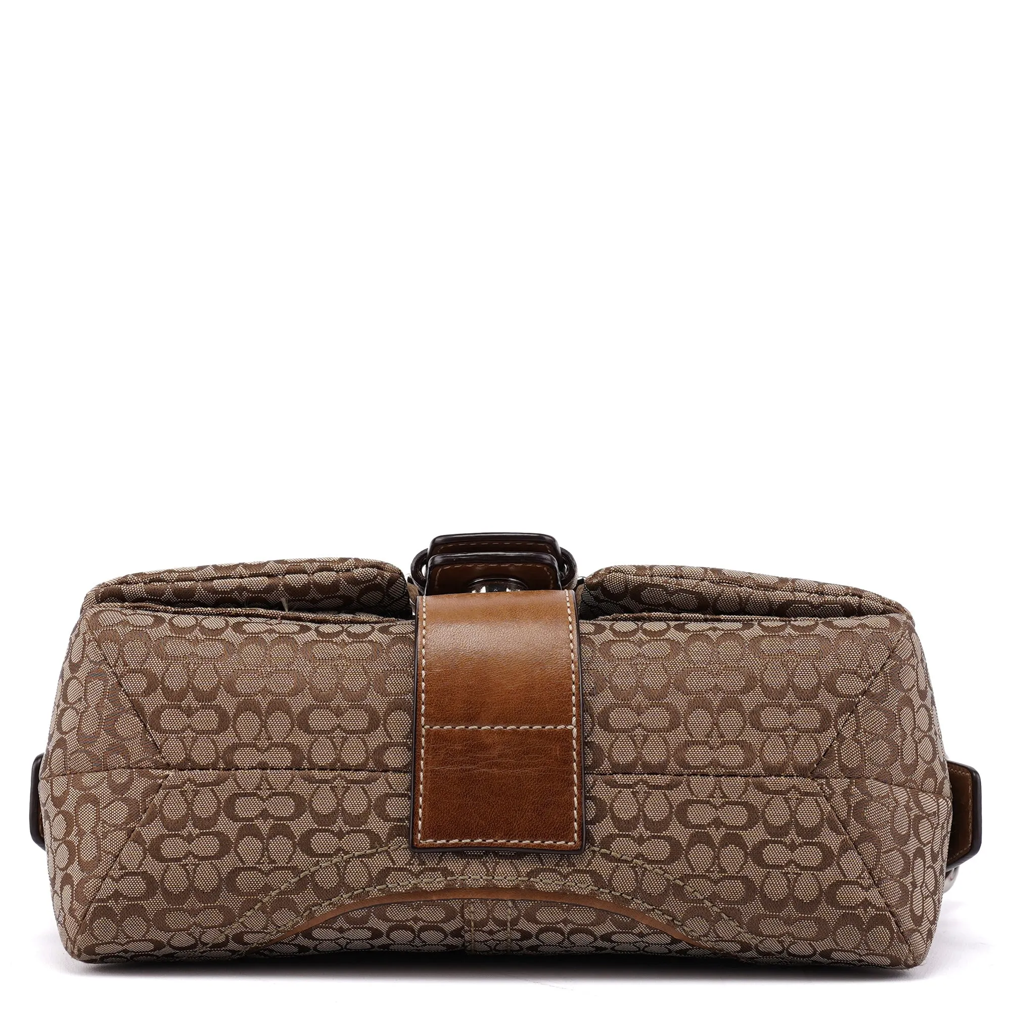 1444 Beige Signature C Soho Shoulder Bag