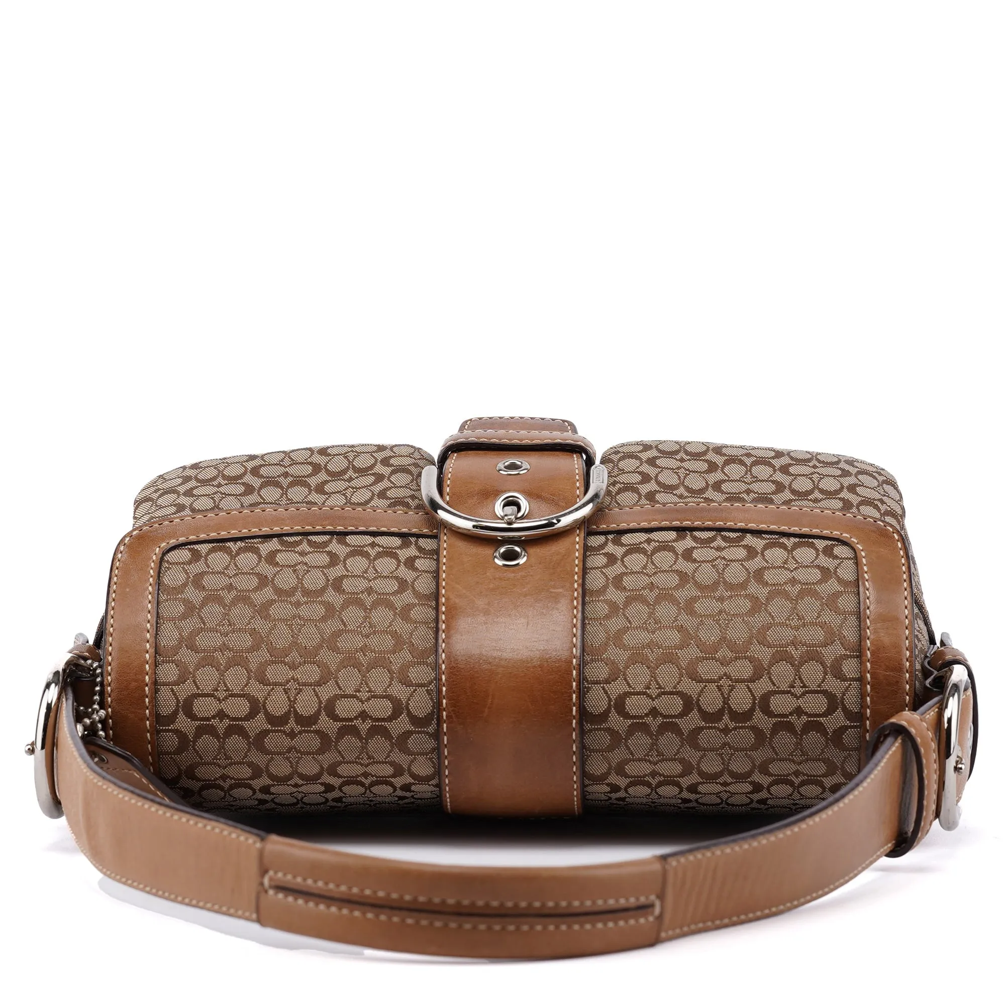 1444 Beige Signature C Soho Shoulder Bag