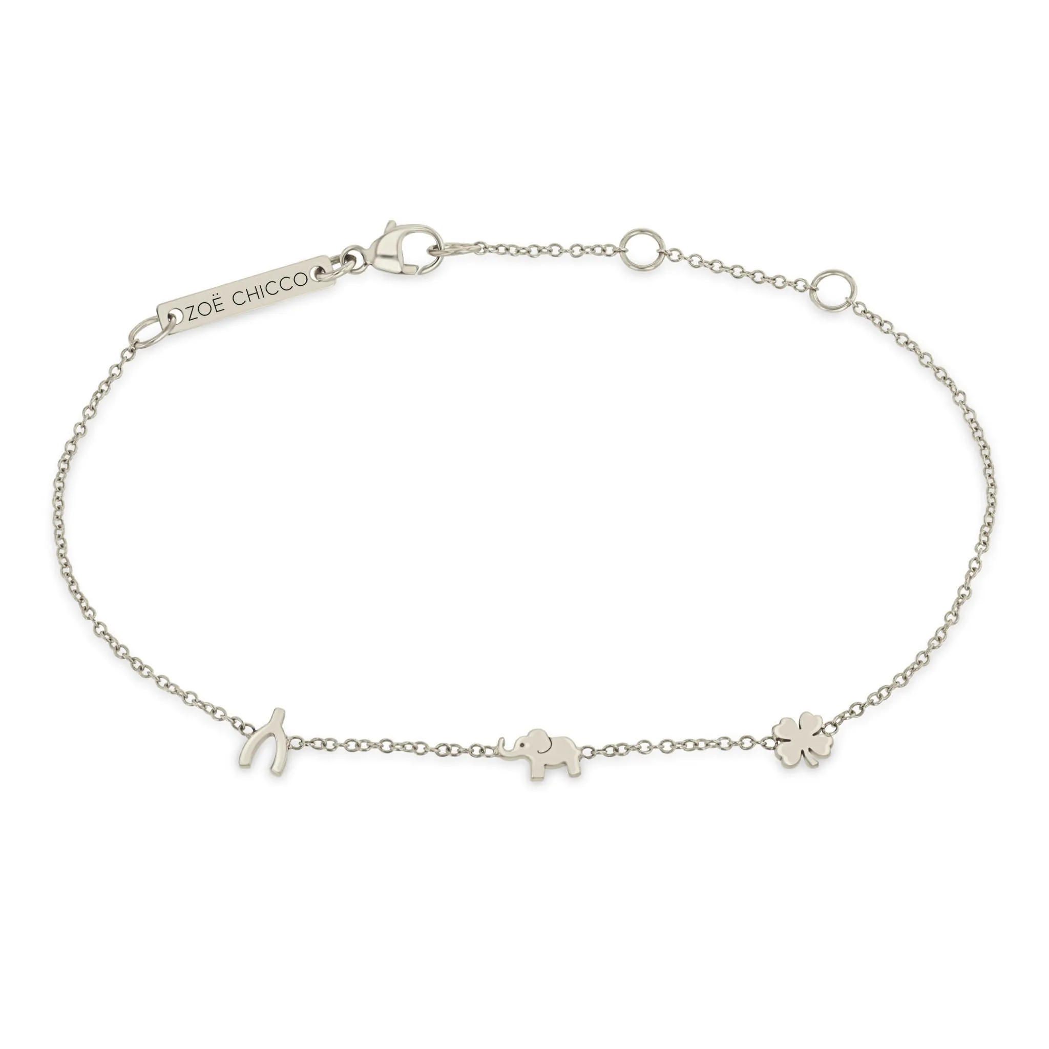 14k Itty Bitty Luck Station Bracelet