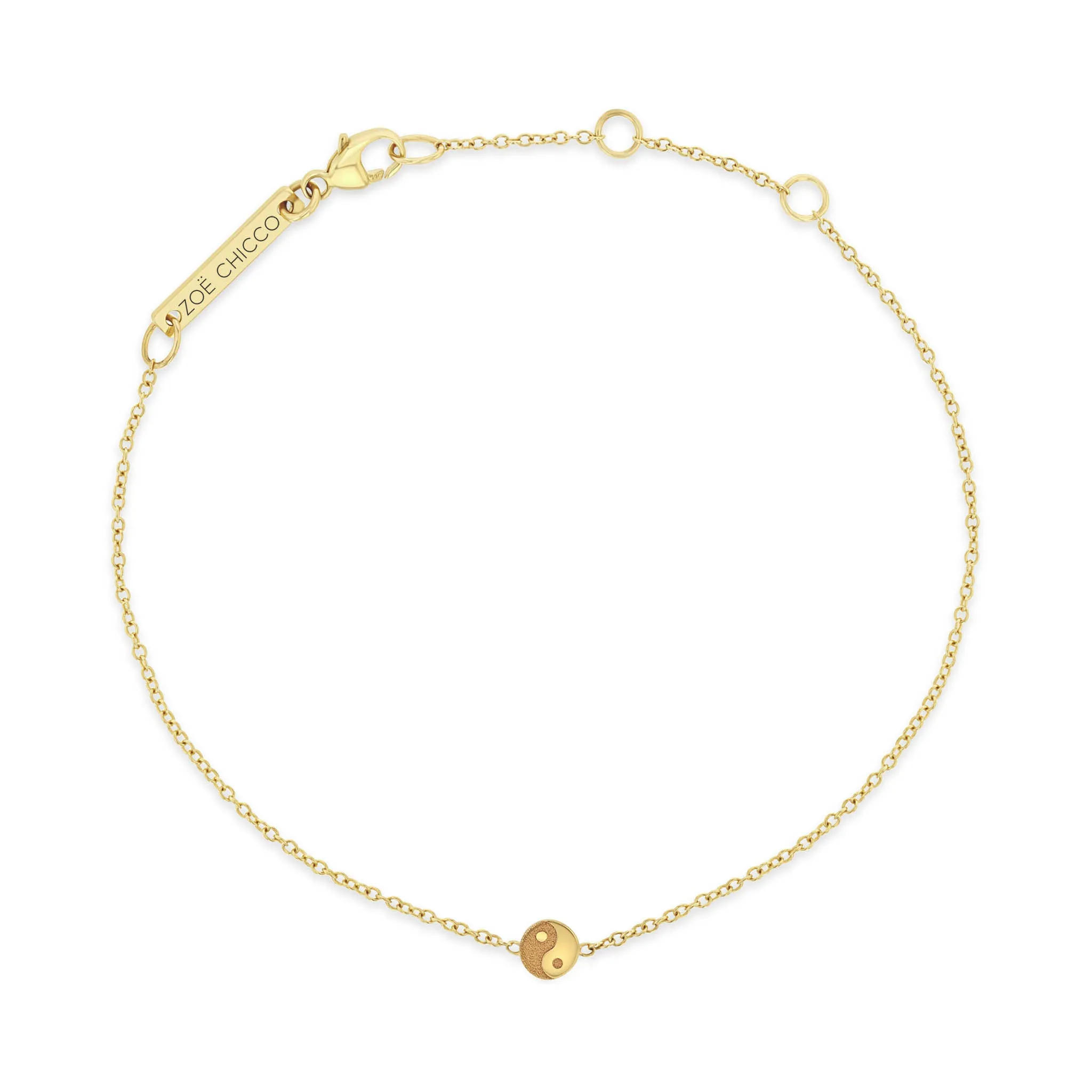 14k Itty Bitty Yin Yang Bracelet