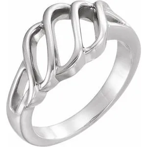 14K White Metal Fashion Remount Base 1