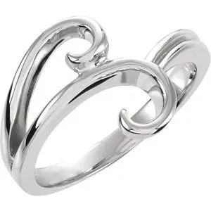 14K White Metal Fashion Remount