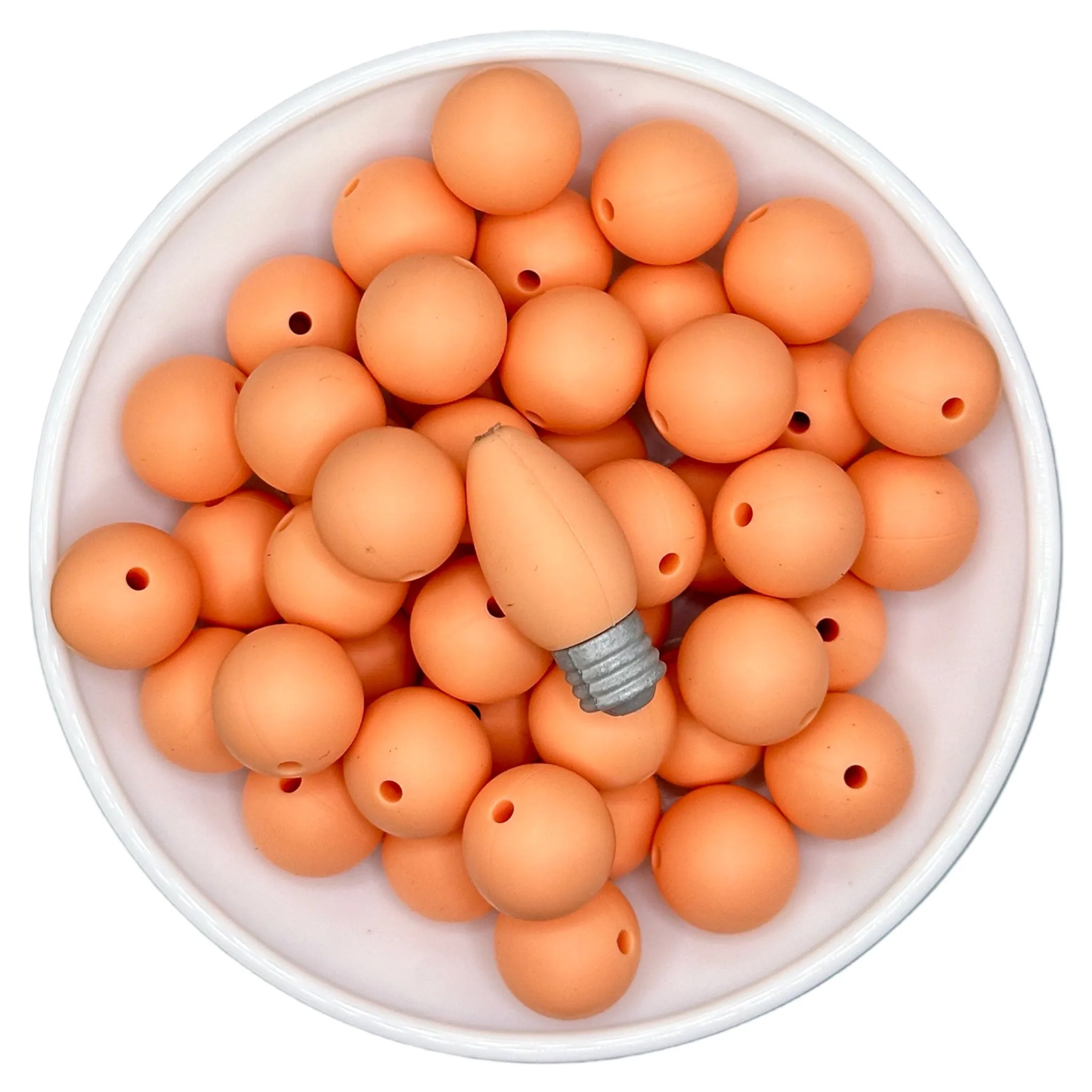 15-60 Festive Peach 15mm Silicone Bead EXCLUSIVE