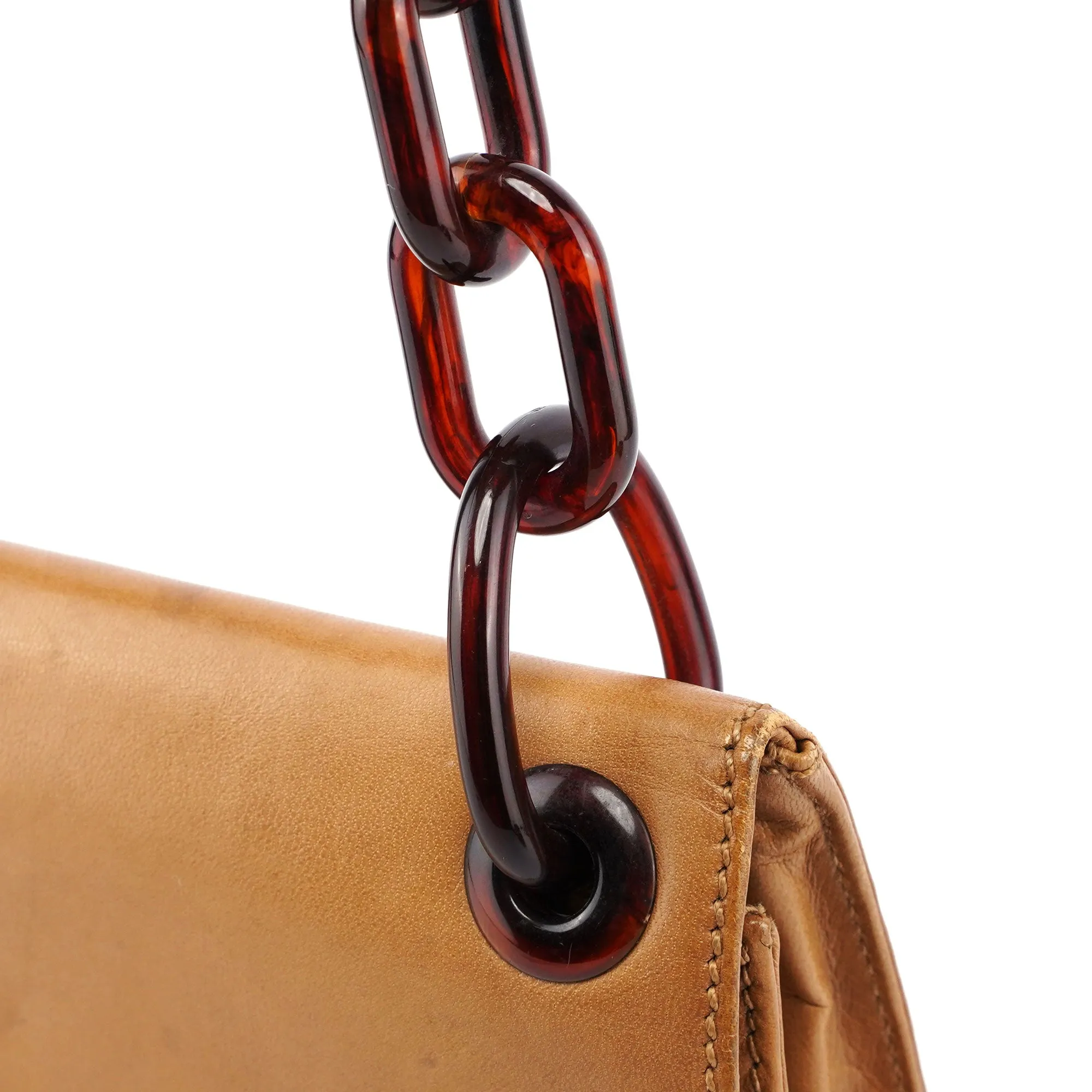 1996 Beige Madras Swing Chain Bag