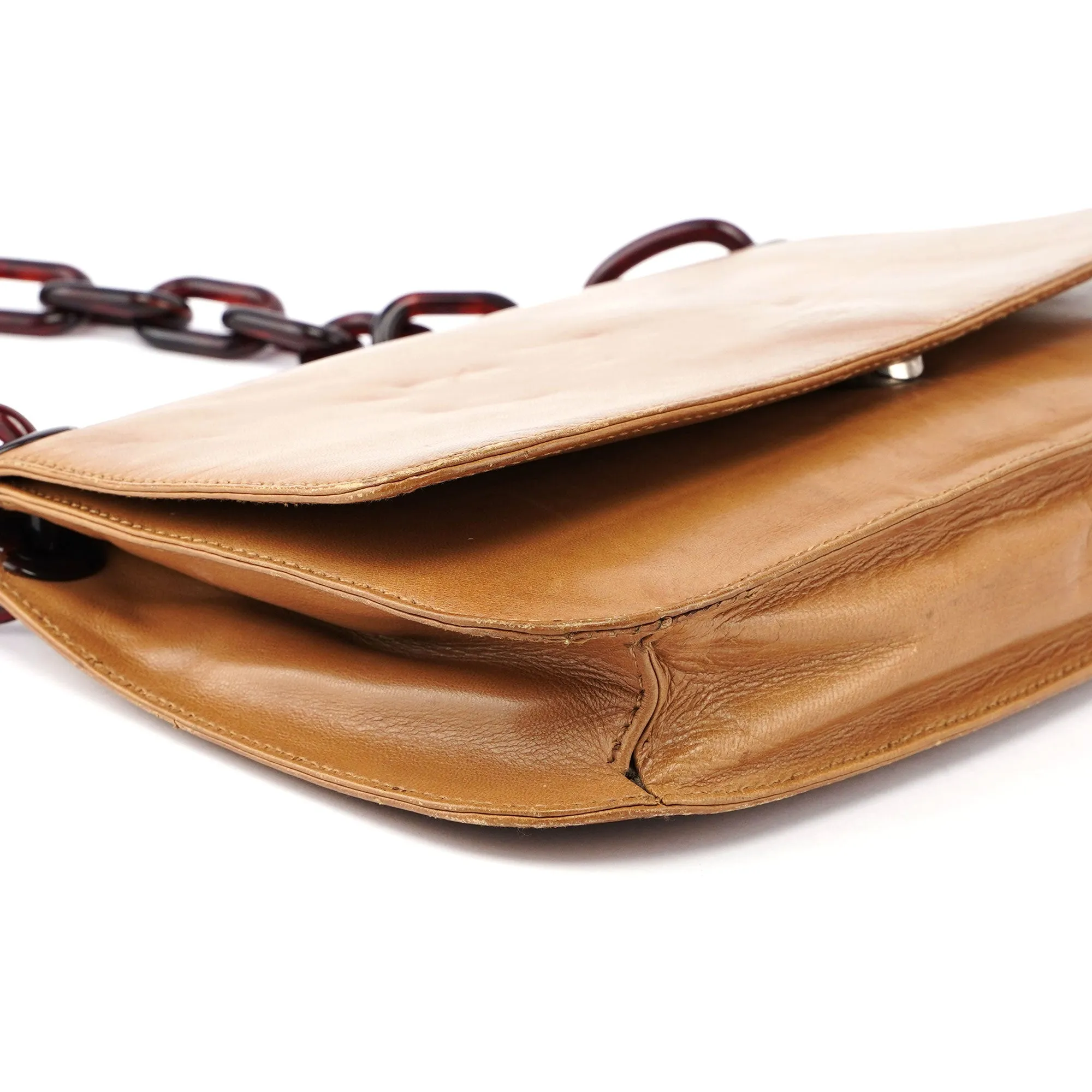 1996 Beige Madras Swing Chain Bag