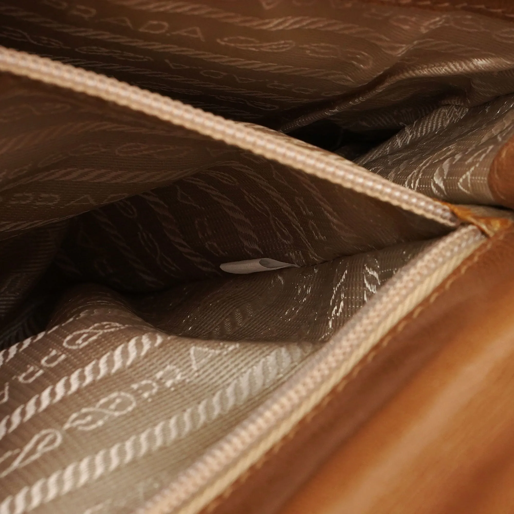 1996 Beige Madras Swing Chain Bag