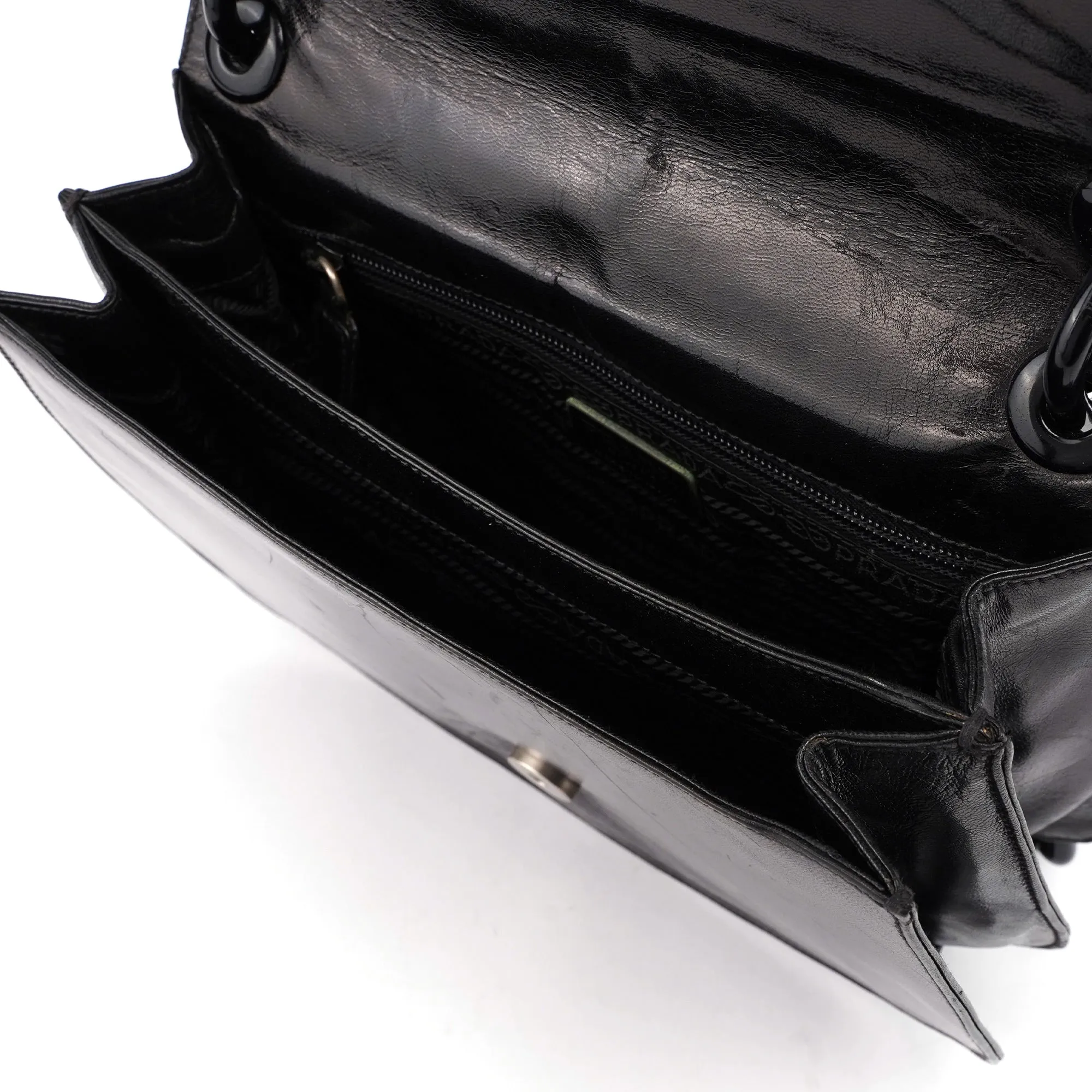 1996 Black Madras Swing Shoulder Bag