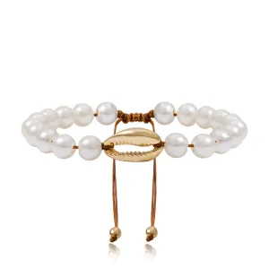 1pc shell Bracelet femme Adjustable boho Macrame friendship bracelet Real Seashell Bracelet Mothers Day Jewelry 8903