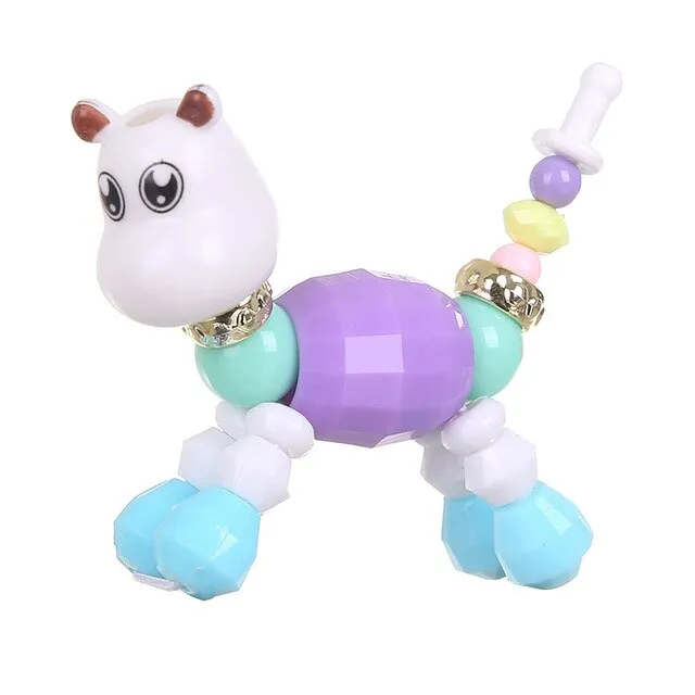 1pcs Creative Solid Colour Funny DIY Animal Magic Tricks Sprouting Surprise Girl Magic Pet Bracelet Child Gift