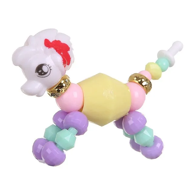 1pcs Creative Solid Colour Funny DIY Animal Magic Tricks Sprouting Surprise Girl Magic Pet Bracelet Child Gift