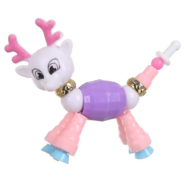 1pcs Creative Solid Colour Funny DIY Animal Magic Tricks Sprouting Surprise Girl Magic Pet Bracelet Child Gift