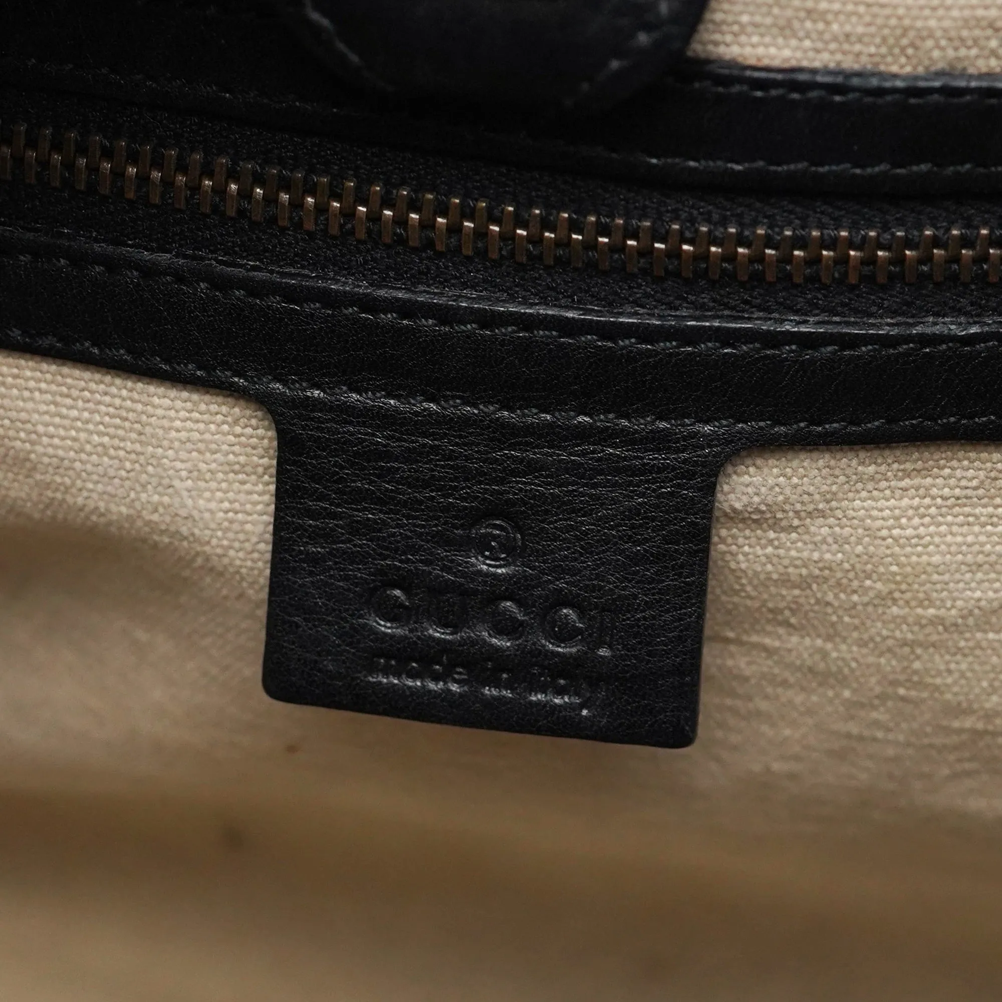 2003 Black Calfskin Bamboo Shoulder Bag