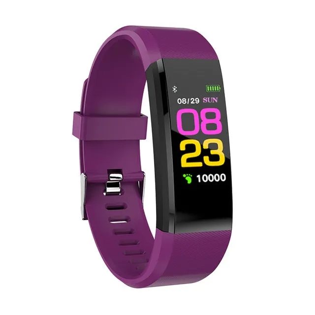 2019 NEW Schnoah ID115 Pedometer Smart Uhr Zeit Datum Display Armbanduhr Schritt  Montre Bluetooth Verbindung Uhr pk Fitbits