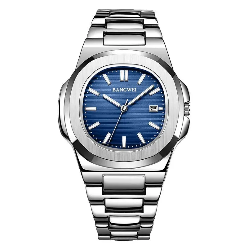 2024 New Luxury Men Quartz Watches 30M Waterproof Automatic Date Watch Man Stainless Steel Sport Chronograph Watch for Men Clock
