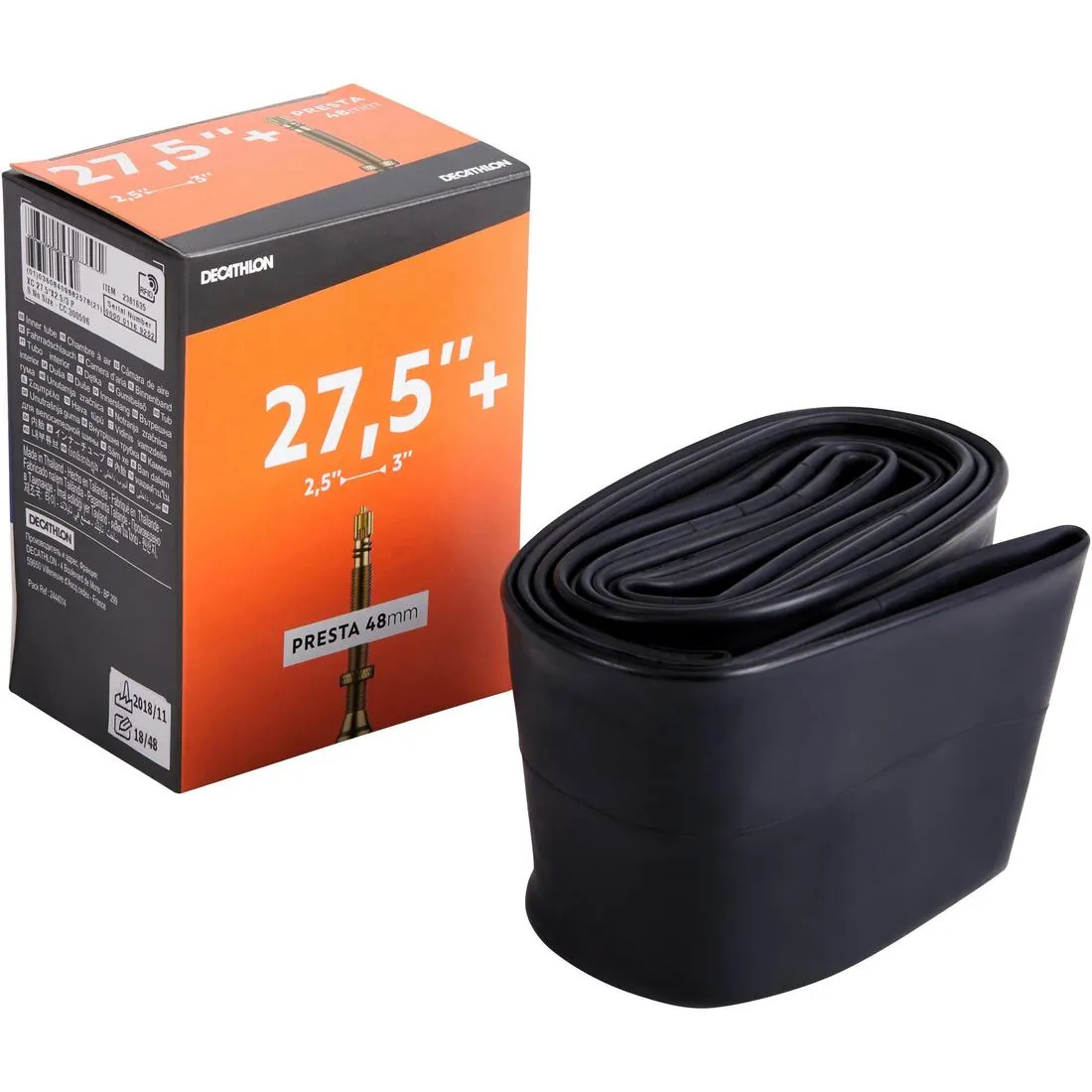 27.5x2.5-3 Bike Inner Tube - Presta