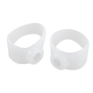 2pcs Health Magnetic Silicone Sports Foot Toe Ring Set