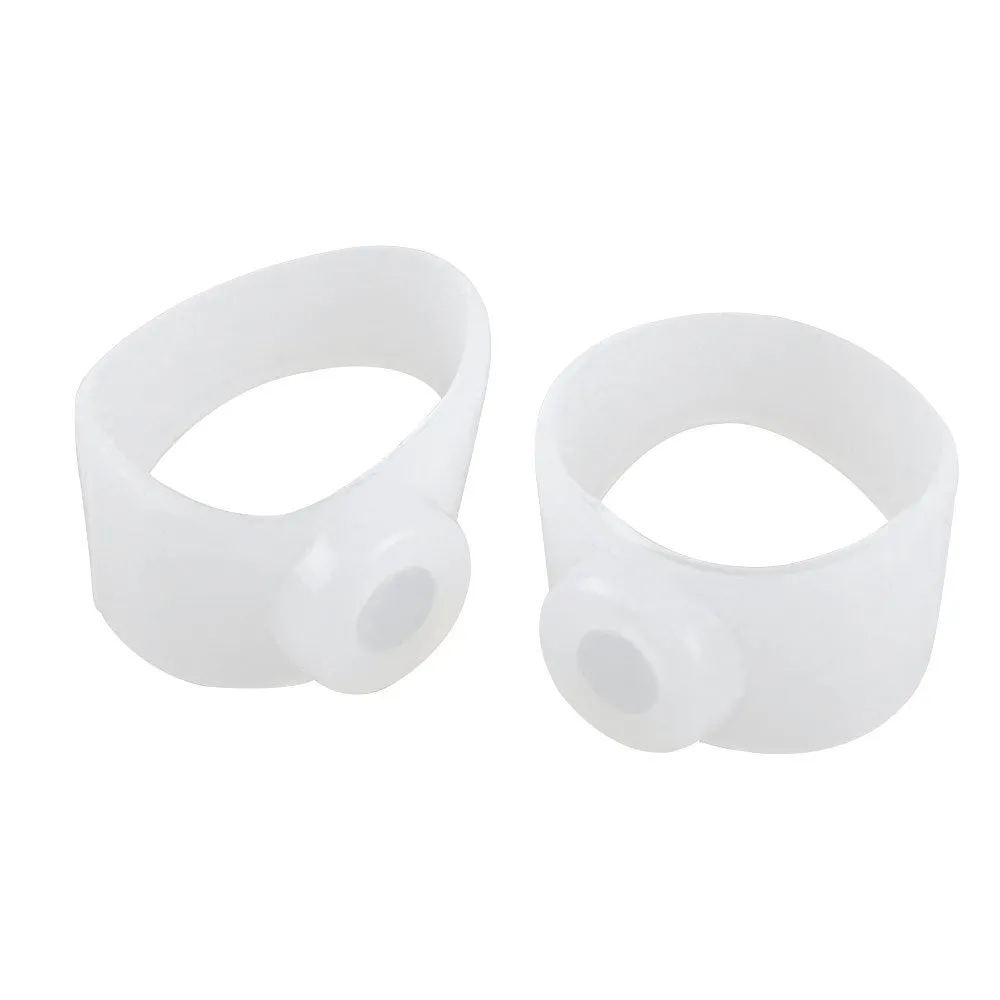 2pcs Health Magnetic Silicone Sports Foot Toe Ring Set