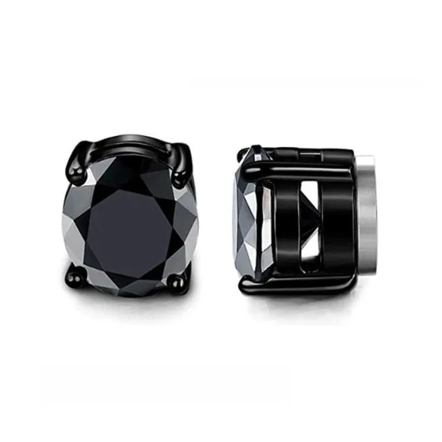 2pcs Punk Mens Strong Magnet Magnetic Ear Stud Set