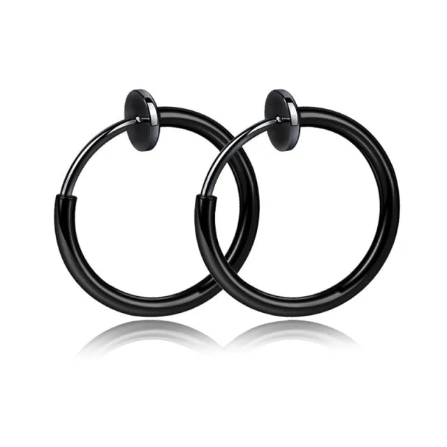 2pcs Punk Mens Strong Magnet Magnetic Ear Stud Set