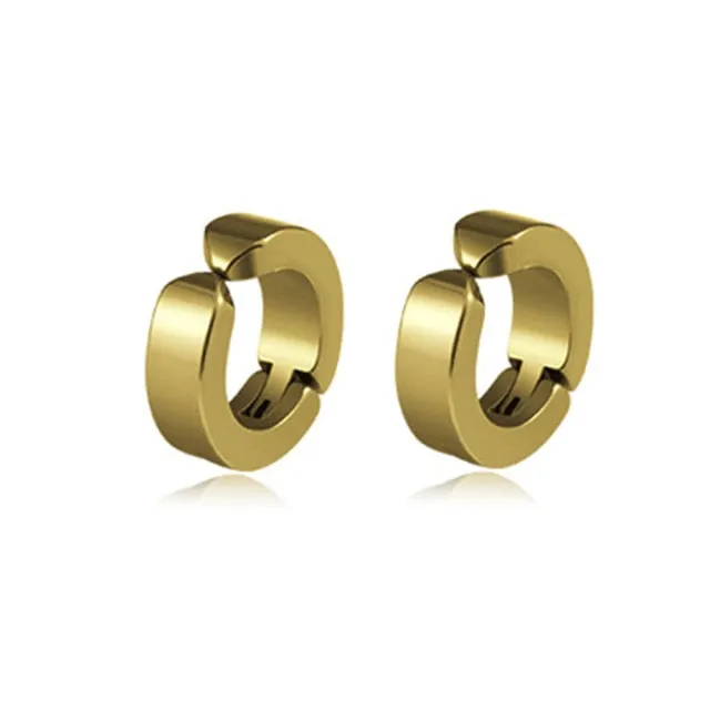 2pcs Punk Mens Strong Magnet Magnetic Ear Stud Set