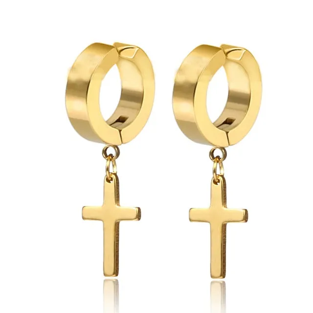2pcs Punk Mens Strong Magnet Magnetic Ear Stud Set