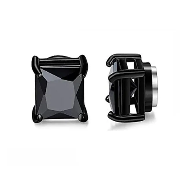 2pcs Punk Mens Strong Magnet Magnetic Ear Stud Set