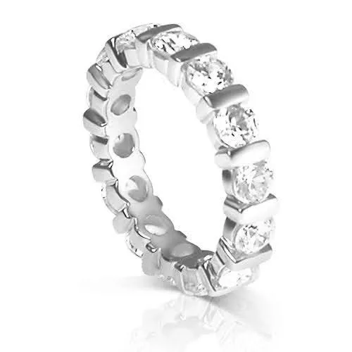 3.00 CT Round Cut Diamonds - Eternity Ring