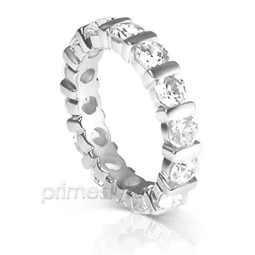 3.00 CT Round Cut Diamonds - Eternity Ring