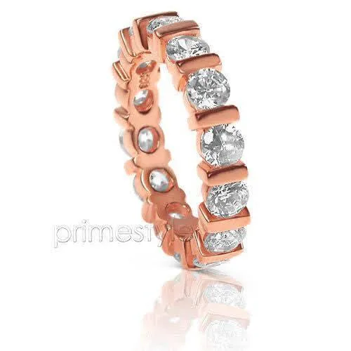 3.00 CT Round Cut Diamonds - Eternity Ring