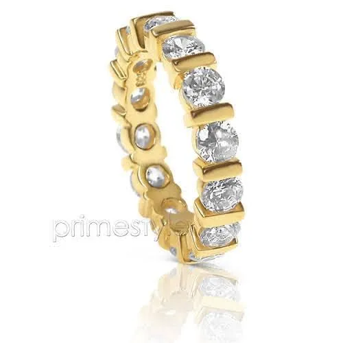 3.00 CT Round Cut Diamonds - Eternity Ring