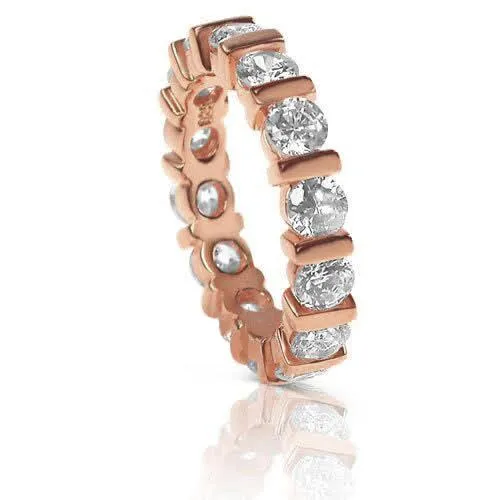 3.00 CT Round Cut Diamonds - Eternity Ring