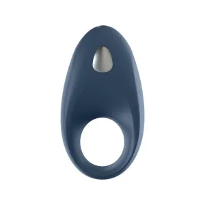 3.5-inch Satisfyer Pro Silicone Blue Rechargeable Vibrating Cock Ring