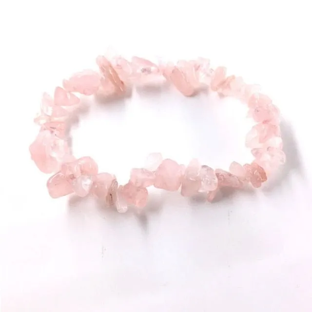 35Color Natural Gem Stone Bracelet Irregular Crystal Stretch Chip beads Nuggets Bracelets Bangles Quartz Wristband For Women
