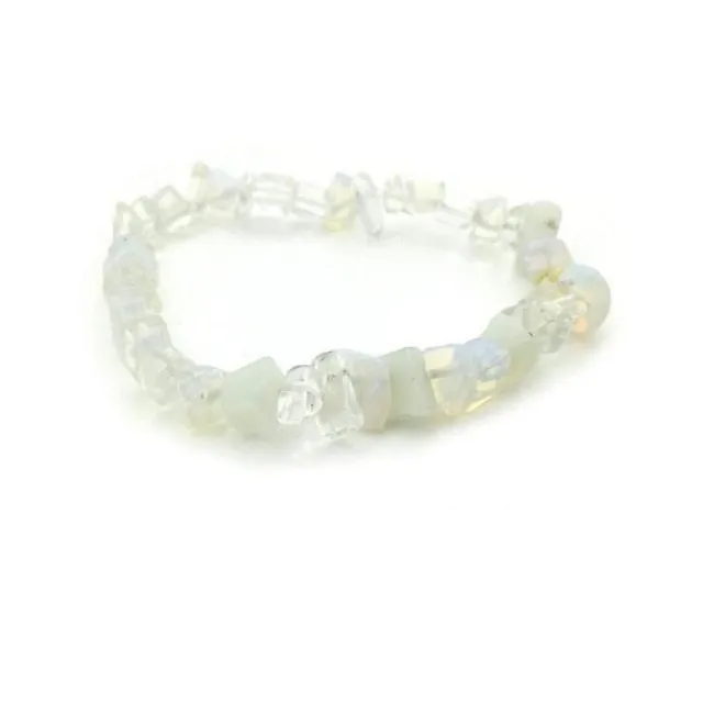 35Color Natural Gem Stone Bracelet Irregular Crystal Stretch Chip beads Nuggets Bracelets Bangles Quartz Wristband For Women