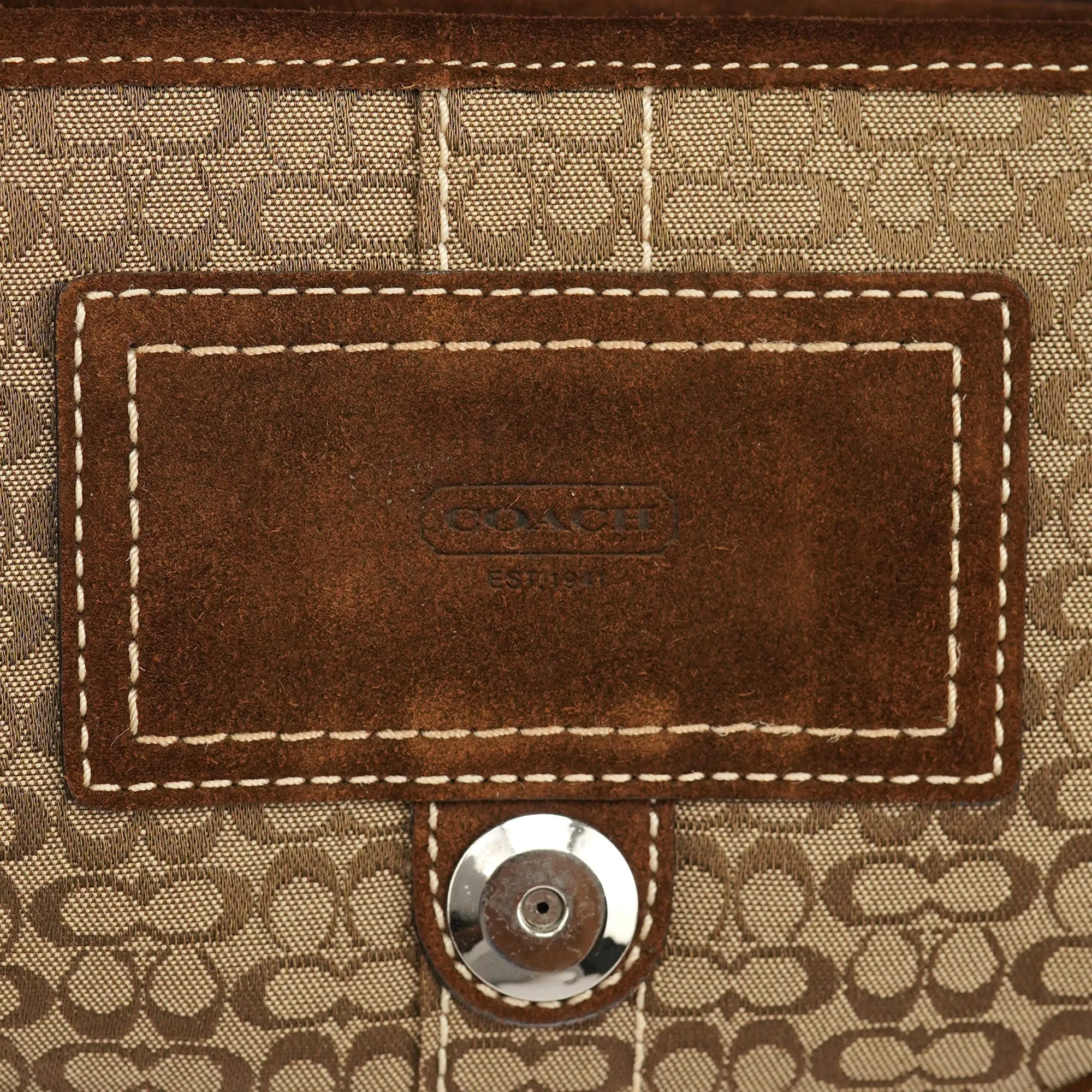 3628 Beige Brown Soho Shoulder Bag