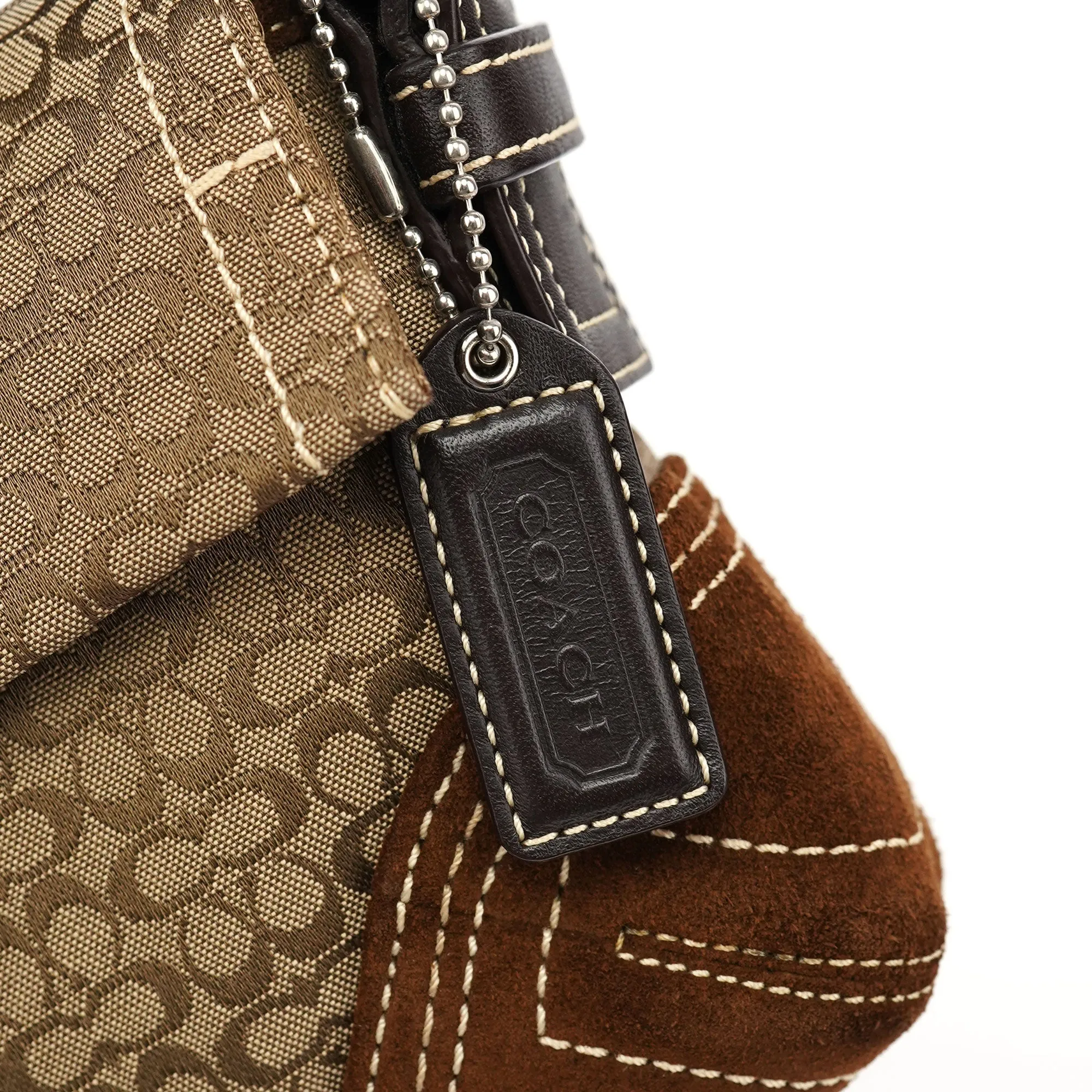 3628 Beige Brown Soho Shoulder Bag