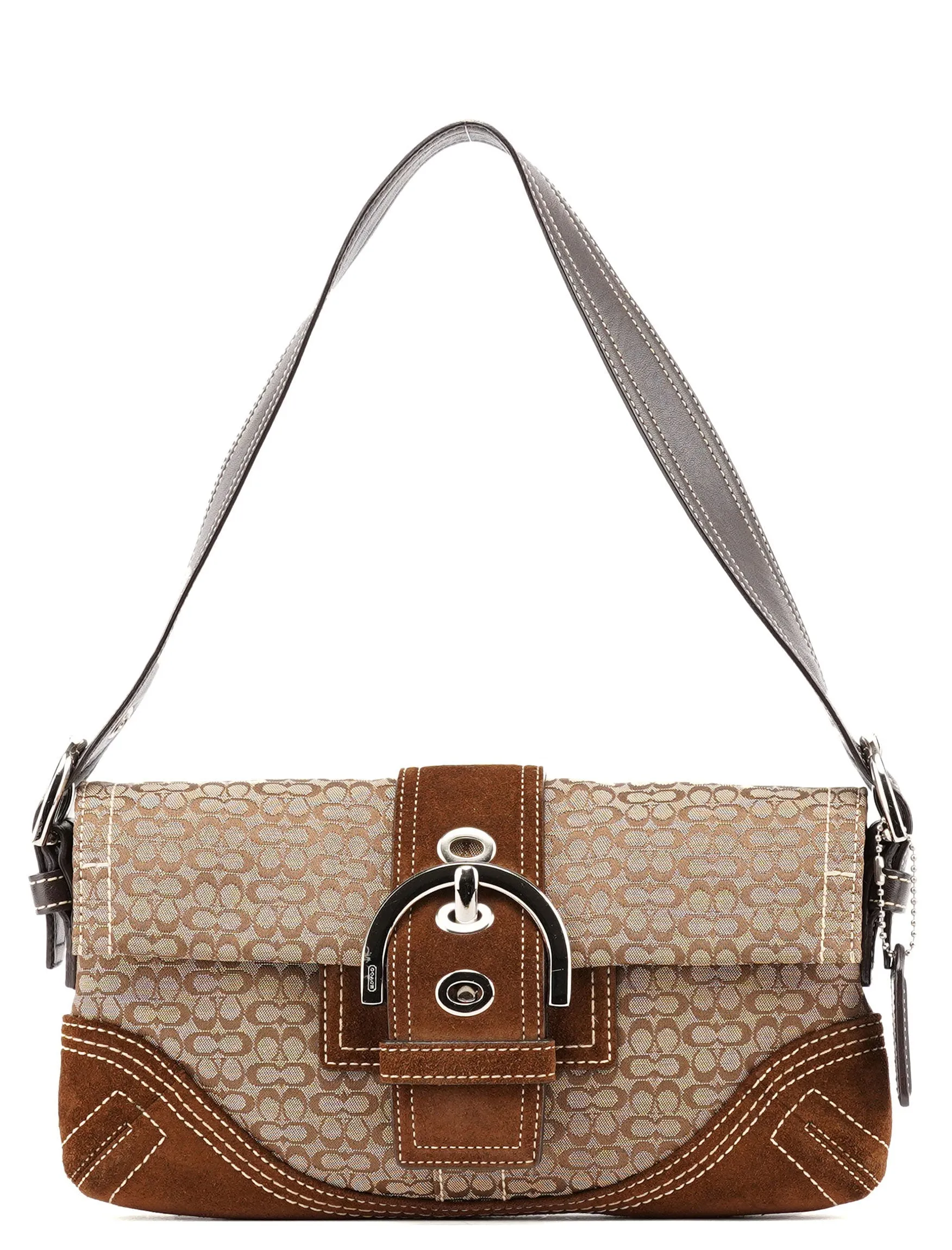 3628 Beige Brown Soho Shoulder Bag