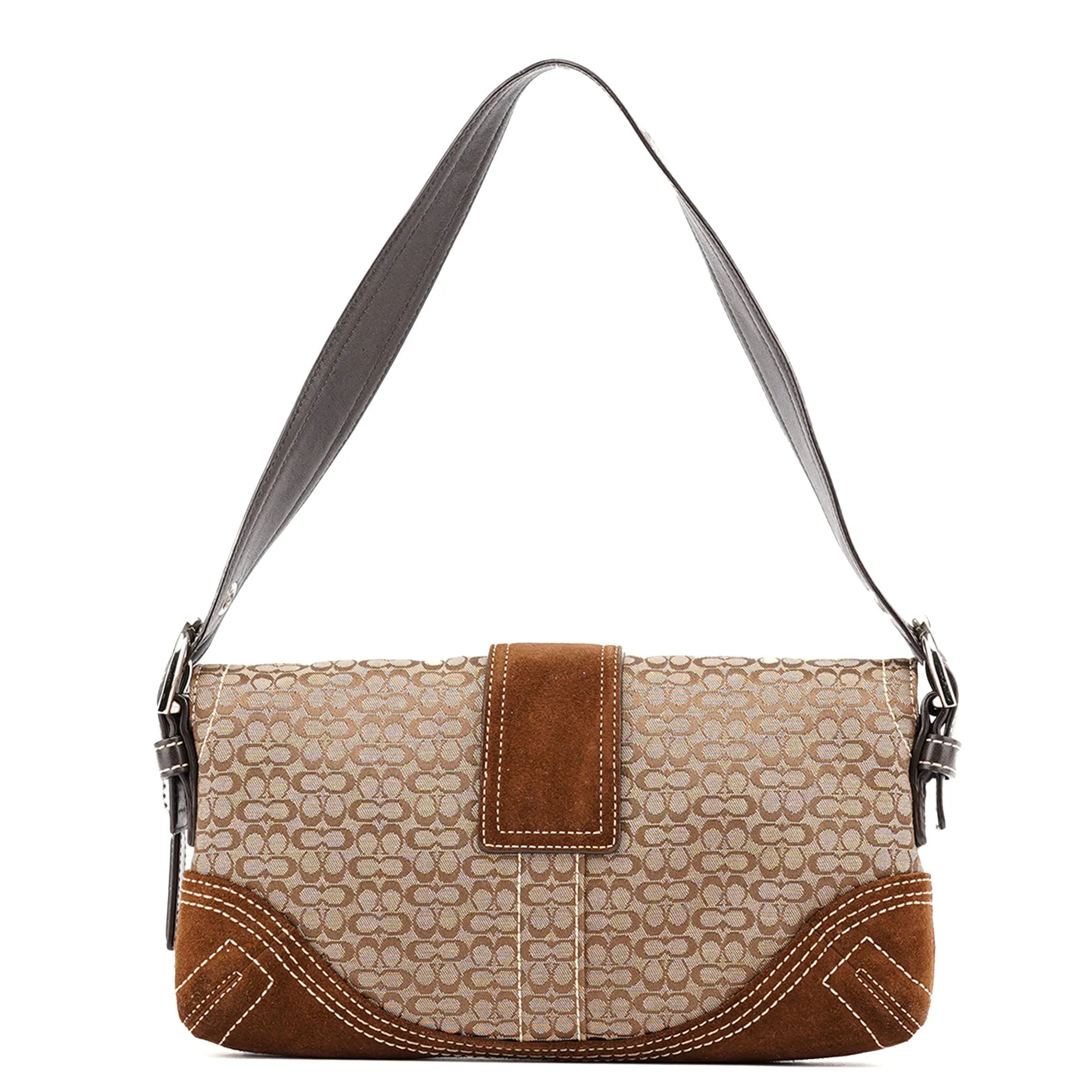 3628 Beige Brown Soho Shoulder Bag