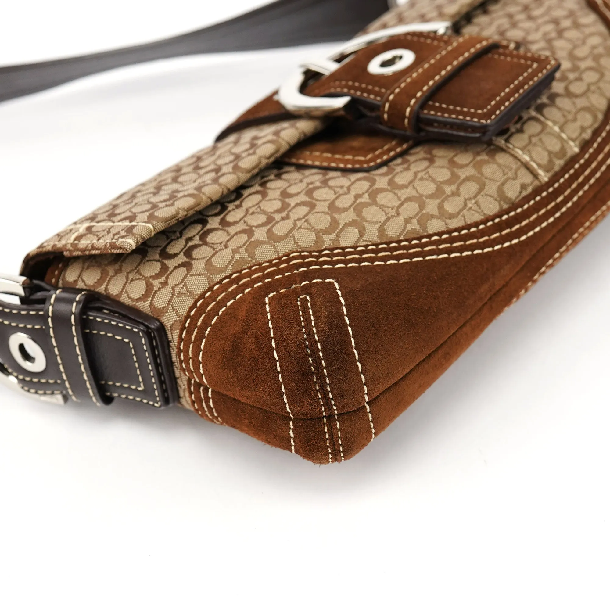 3628 Beige Brown Soho Shoulder Bag