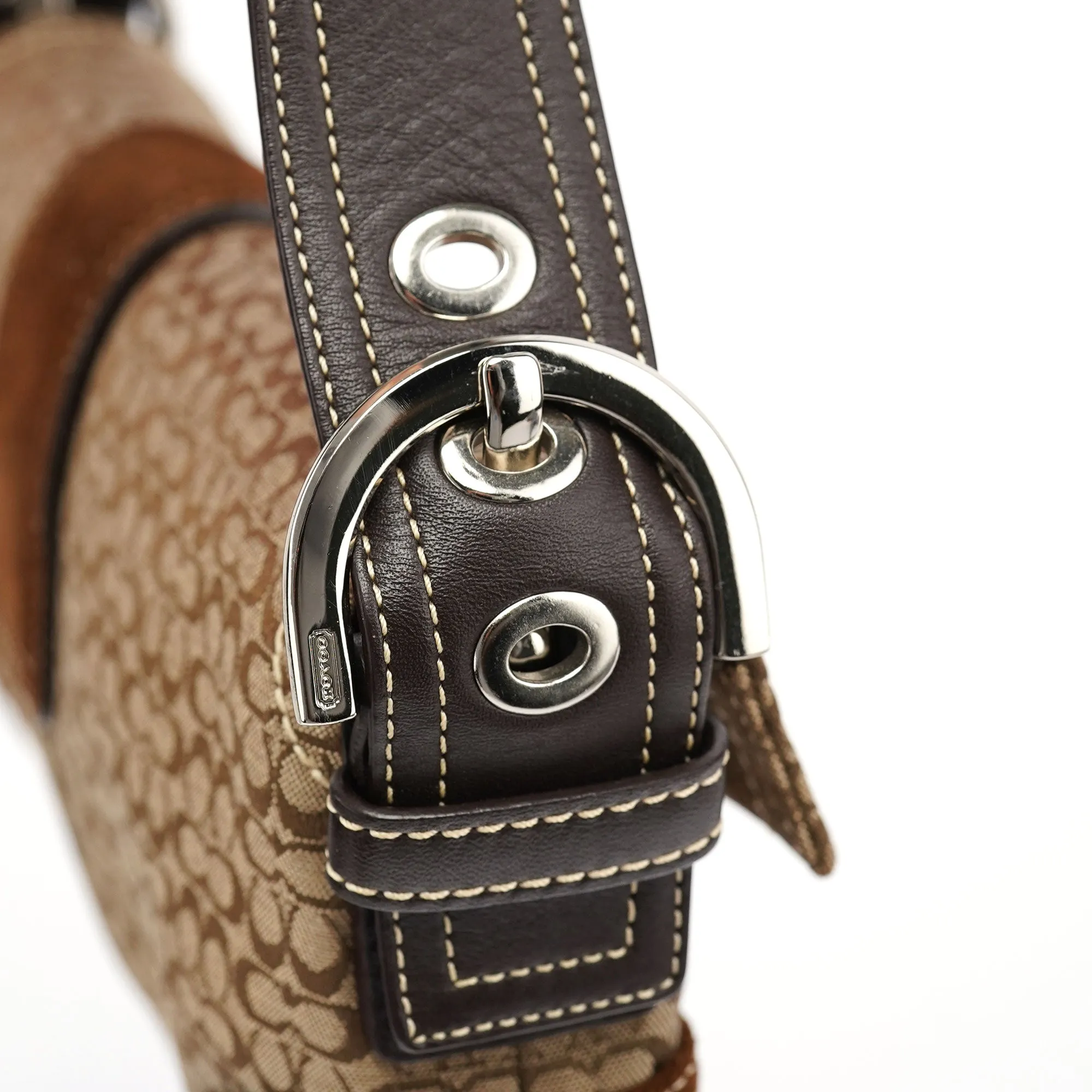 3628 Beige Brown Soho Shoulder Bag
