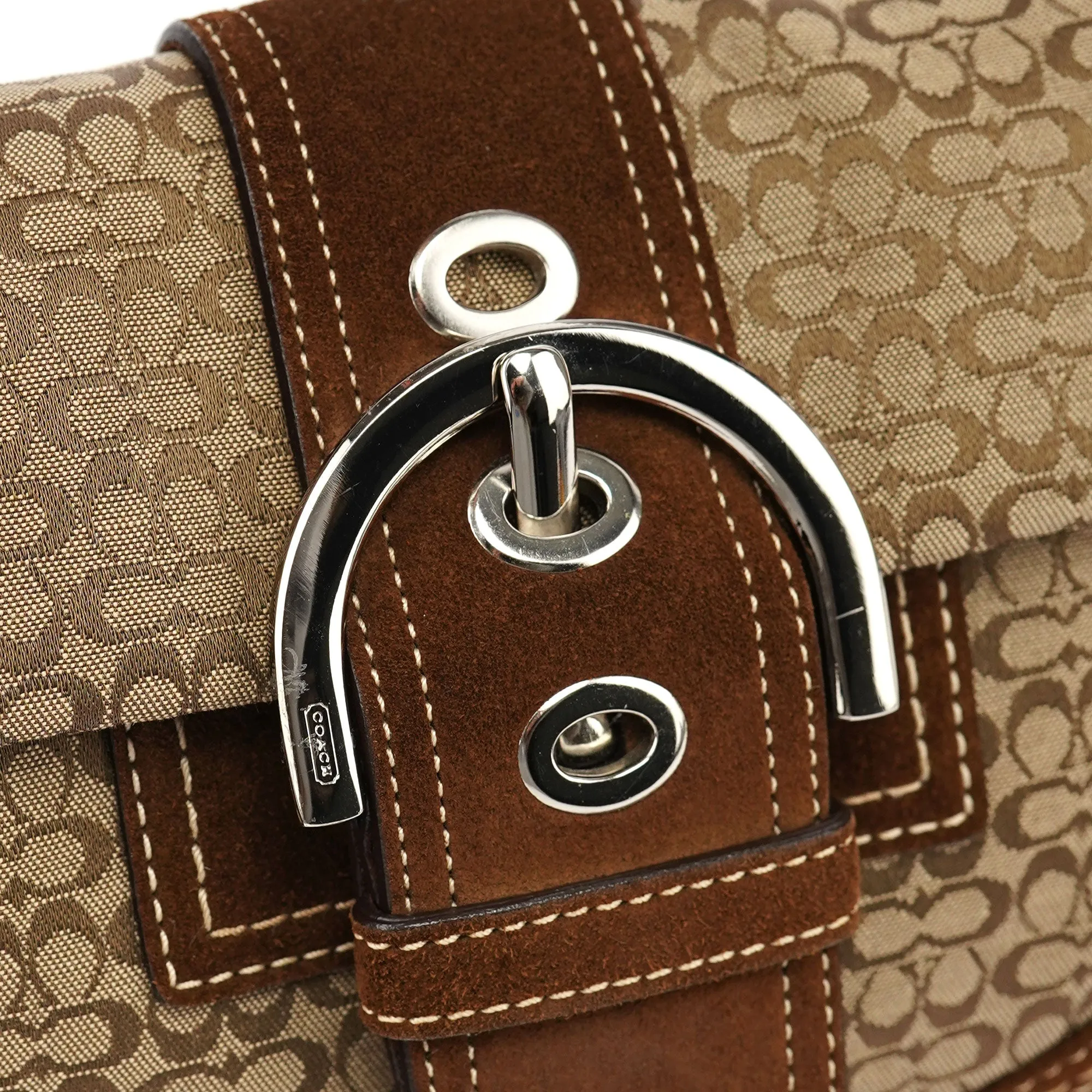 3628 Beige Brown Soho Shoulder Bag