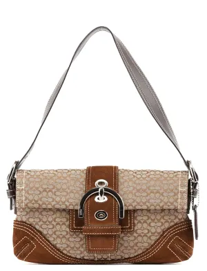 3628 Beige Brown Soho Shoulder Bag