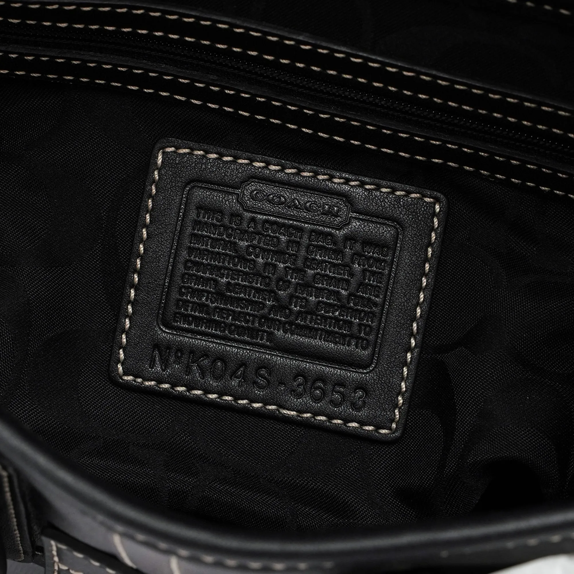 3653 Black Leather Soho Shoulder Bag